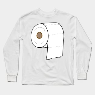 toilet paper rolls on pink Long Sleeve T-Shirt